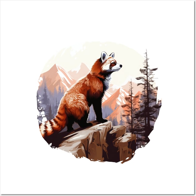 Red Panda In Nature Wall Art by zooleisurelife